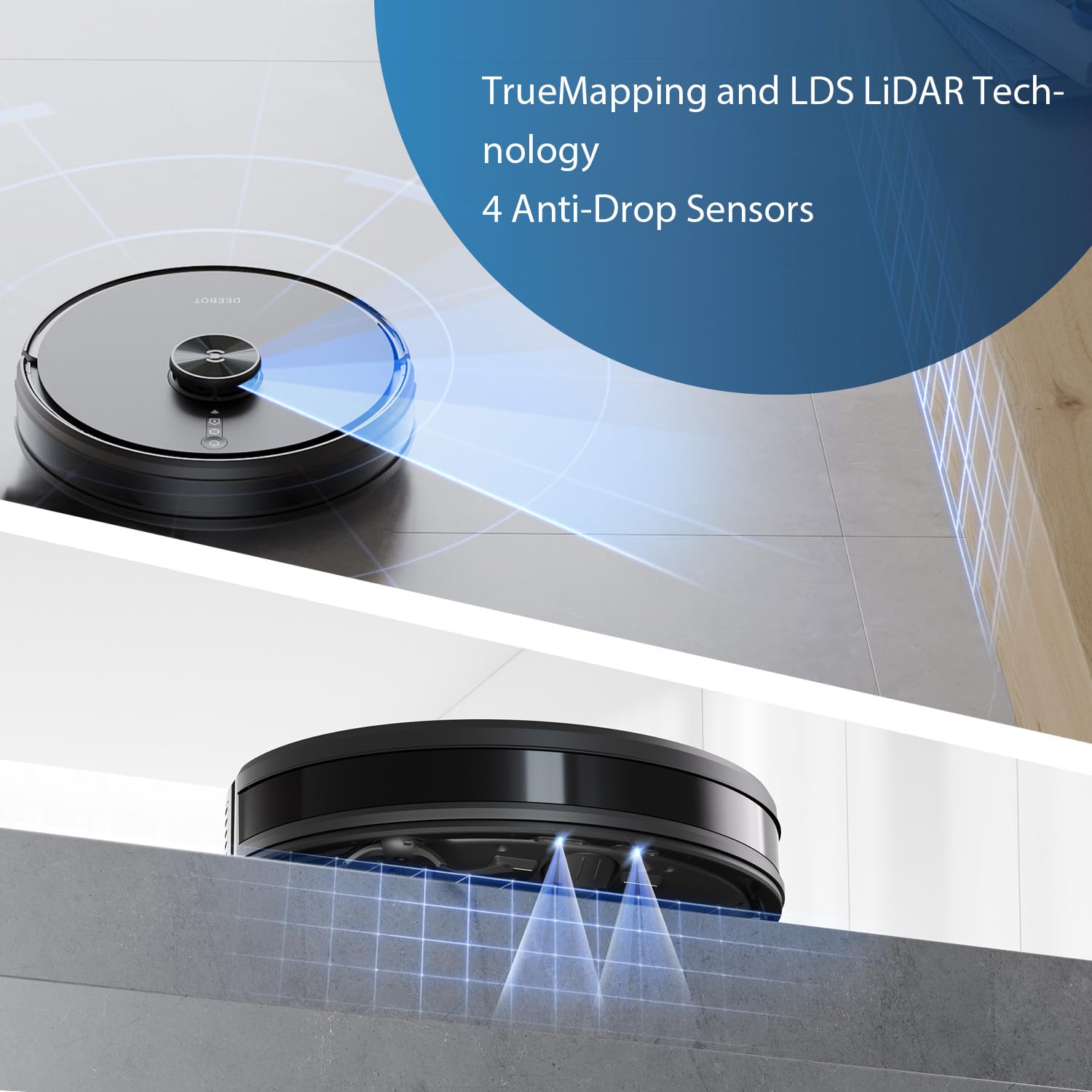 ECOVACS Deebot Y1 Pro Plus Robotic Vacuum Cleaner, Black : Amazon